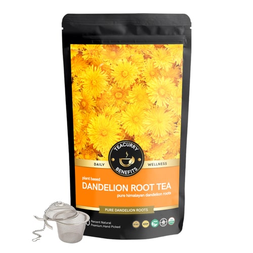 Teacurry Dandelion Root Tea pouch With Infuser