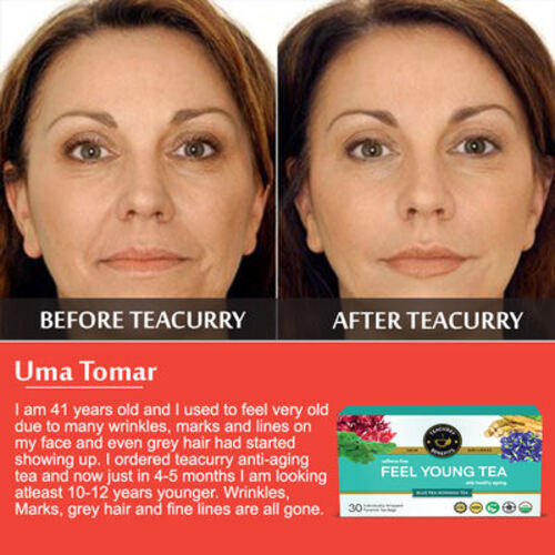 Anti Ageing Tea After before image