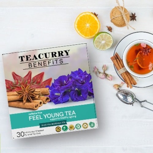 Teacurry Anti ageing tea top view