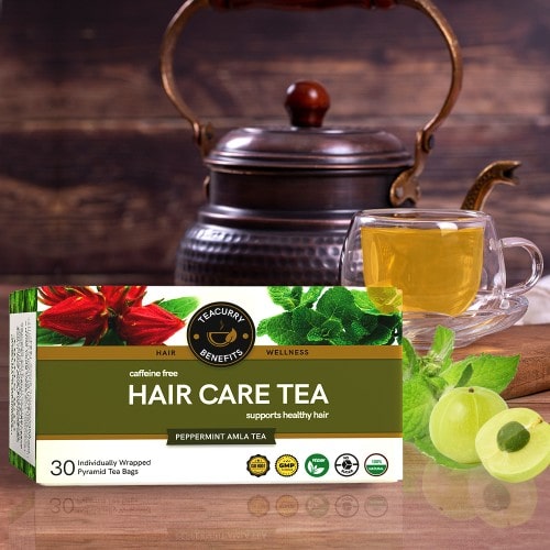 Front View of hair Care Tea