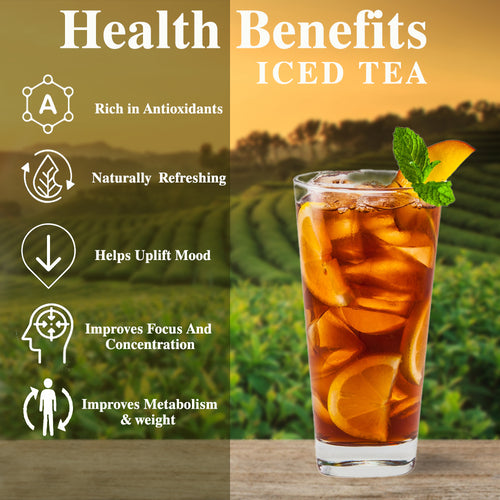 Mango Instant Iced Tea Mix Highly Flavourful, All Natural Ice Tea Powder for Instant Ice Brews Cold Brews