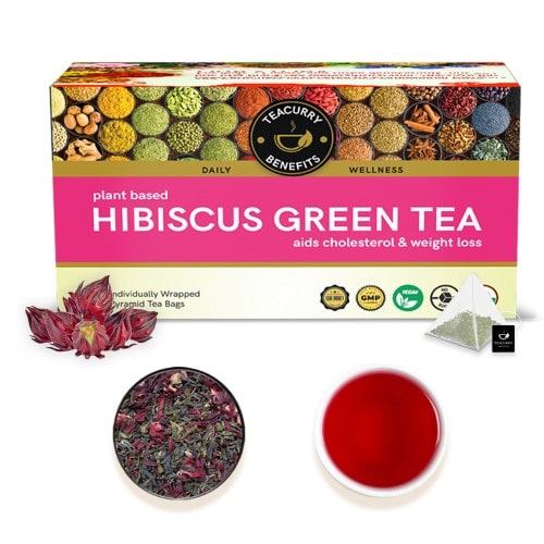 Hibiscus green tea box image