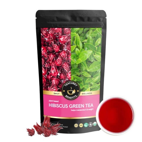 Teacurry Hibiscus Green Tea Pouch