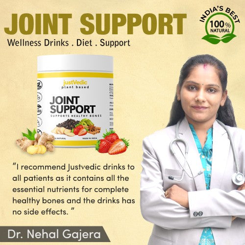 Justvedic Joint support tea recommended by Dr. Nehal Gajera