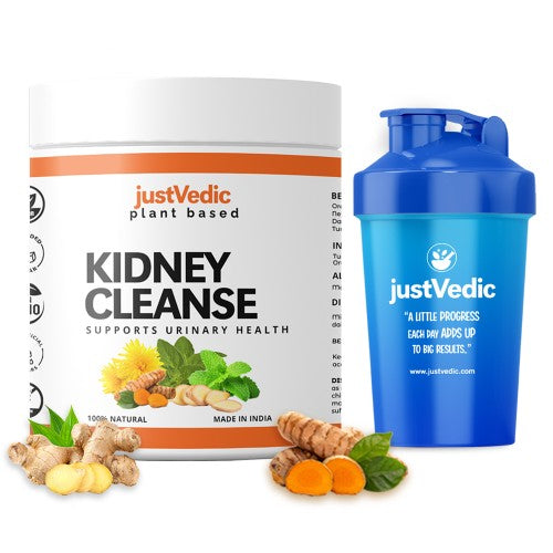 Justvedic Kidney cleanse Drink mix with shaker