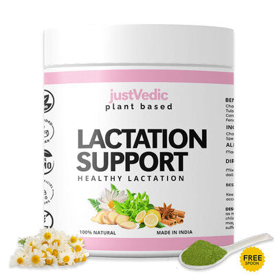 Justvedic Lactation Support Drink Mix Jar