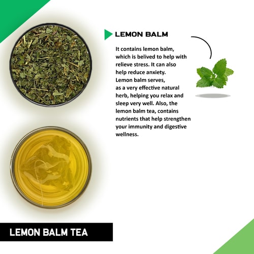 Lemon Balm Tea - Helps with Gastrointestinal Health, Insomnia, Cognitive Function