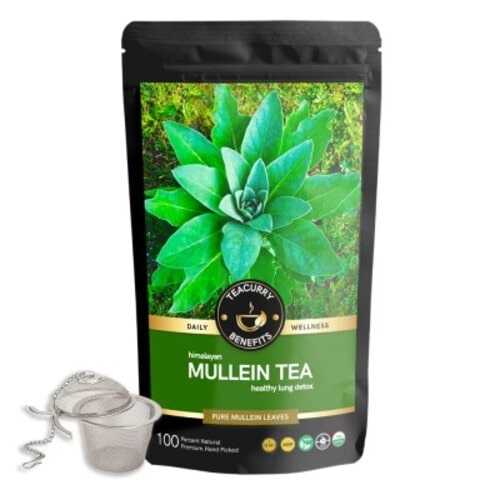 Mullen tea pouch With Infuser - green tea detox
