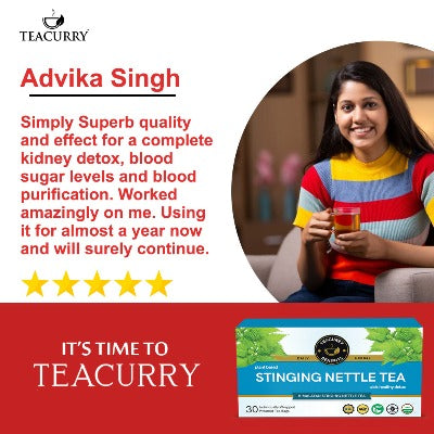 Teacurry  Stinging Nettle Tea used by Advika Singh