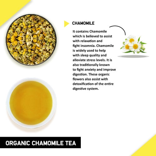iongredient of Organic chamomile tea 
