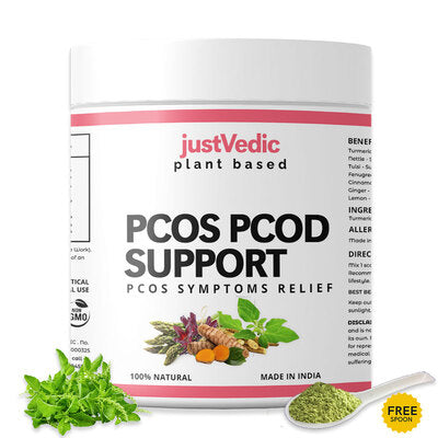 Justvedic Pcos Pcod Support Drink Mix Jar