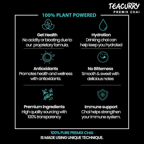 Teacurry Masala Instant Tea Premix - Plant Based
