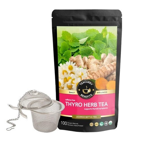 Teacurry Thyroid Tea with Infuser - best herbal tea for thyroid