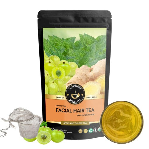 Teacurry Facial Hair Removal Tea Pouch with Infuser