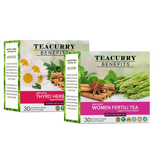 Teacurry women fertility tea box front view