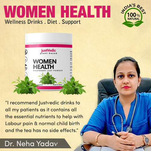 Justvedic Women Health Drink Mix - Recommended by Dr. Neha Yadav 