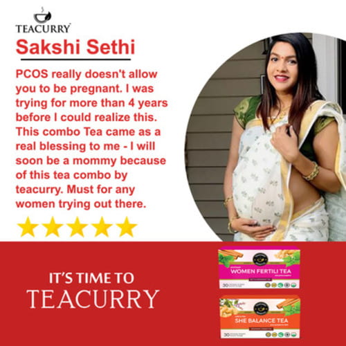 Women Fertility Tea Reviewed by Sakshi Sethi - raspberry leaf tea fertility pcos